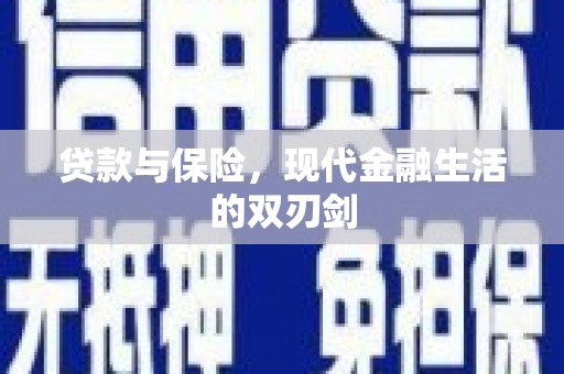 丹寨贷款与保险，现代金融生活的双刃剑