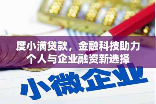 丹寨度小满贷款，金融科技助力个人与企业融资新选择