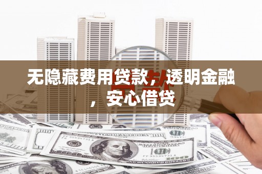 丹寨无隐藏费用贷款，透明金融，安心借贷