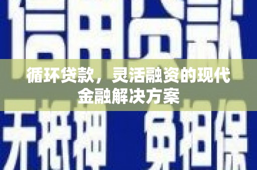 丹寨循环贷款，灵活融资的现代金融解决方案