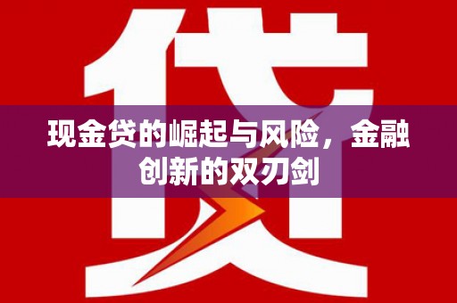 丹寨现金贷的崛起与风险，金融创新的双刃剑