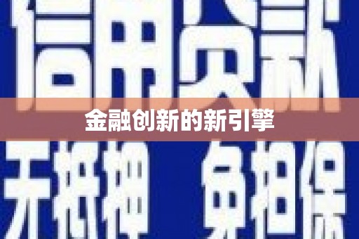 丹寨金融创新的新引擎