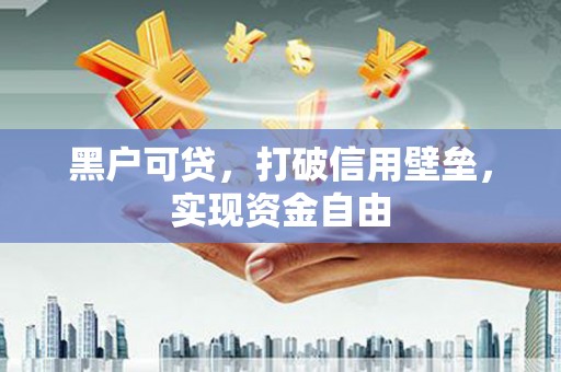 丹寨黑户可贷，打破信用壁垒，实现资金自由