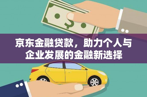 丹寨京东金融贷款，助力个人与企业发展的金融新选择