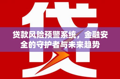 丹寨贷款风险预警系统，金融安全的守护者与未来趋势