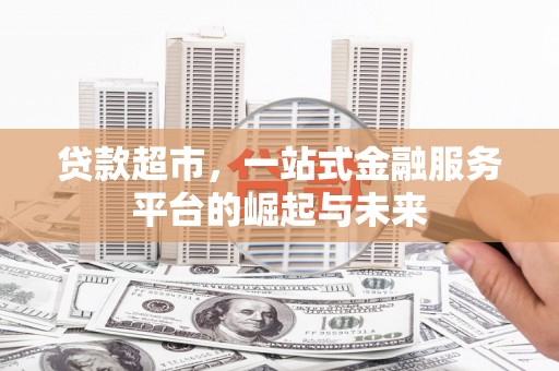 丹寨贷款超市，一站式金融服务平台的崛起与未来