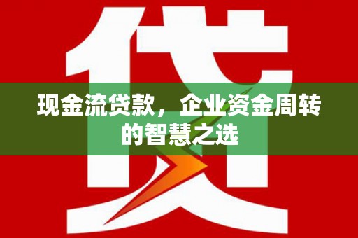 丹寨现金流贷款，企业资金周转的智慧之选