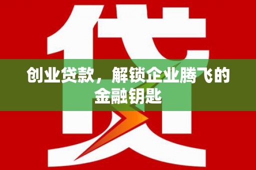 丹寨创业贷款，解锁企业腾飞的金融钥匙